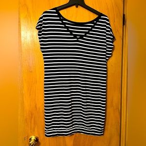 Knee length knit summer dress